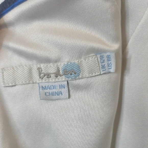 Boden Martha Pencil Sheath Dress Cobalt Blue, Black & White Retro Geometric, 8R - Picture 6 of 7